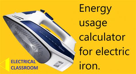 power consumption of an iron